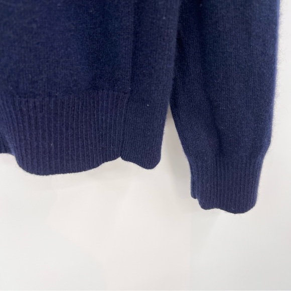 J+ uniqlo x Jil Sander navy V-Neck cashmere Sweater L - Picture 3 of 5
